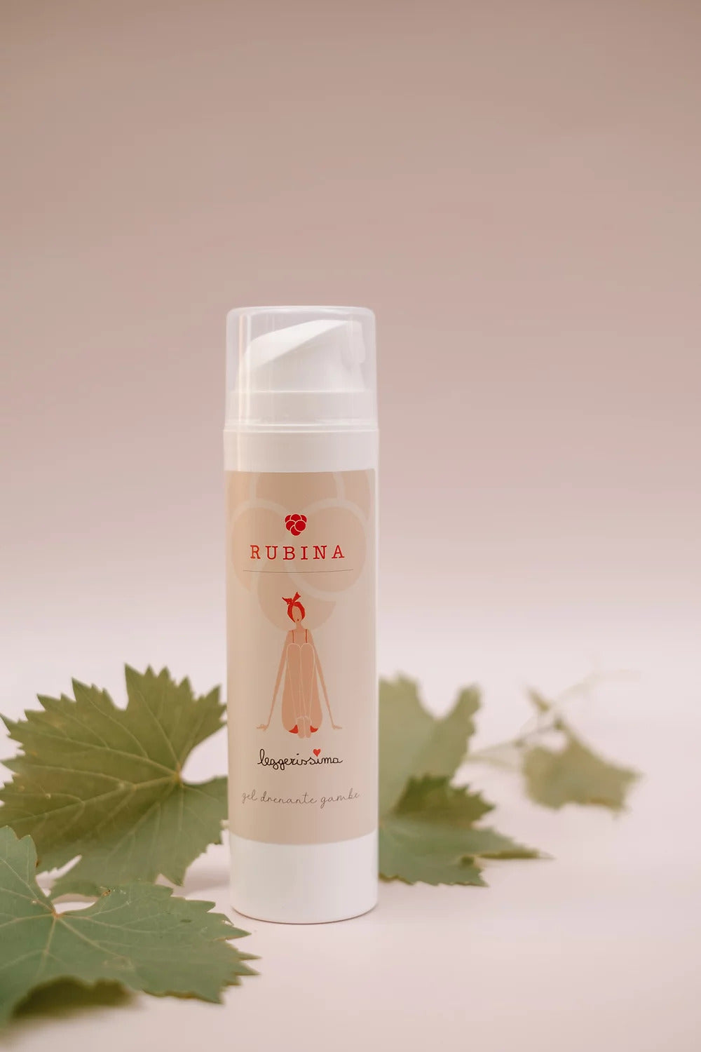Draining LEG Gel "LEGGERISSIMA" with Grape Extracts and Organic Vine Leaf Water